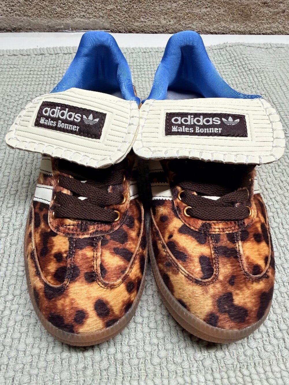Adidas x Wales Bonner Samba Pony Leopard Sneakers US 7.5